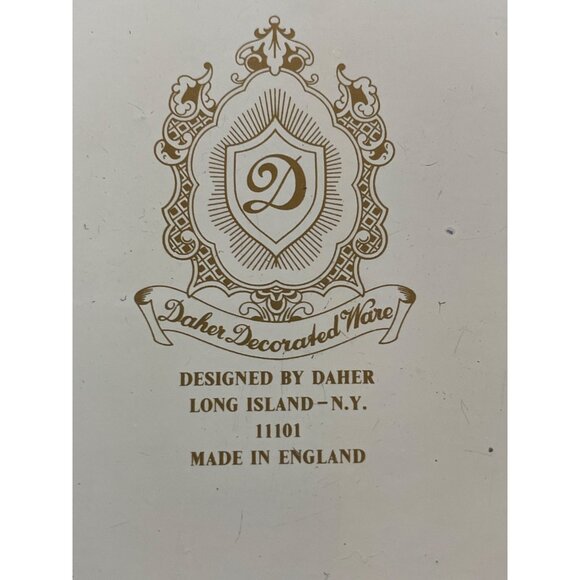 Victorian Tin by Daher Cherub Dresser Trinket Keeper - Picture 10 of 10